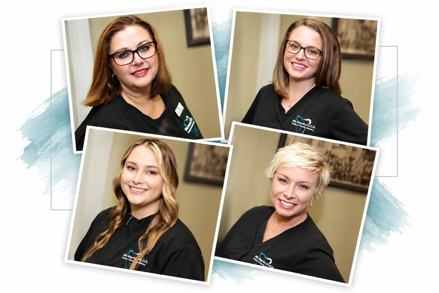 Members of the Bill Smythe DMD dental team in Louisville, Kentucky
