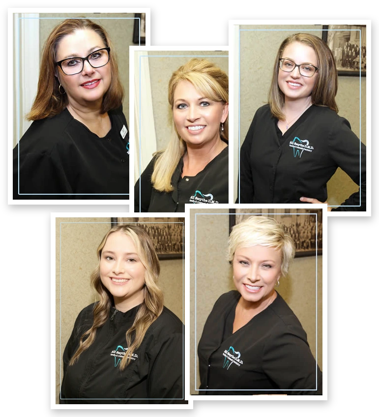 Members of the Bill Smythe DMD dental team in Louisville, Kentucky